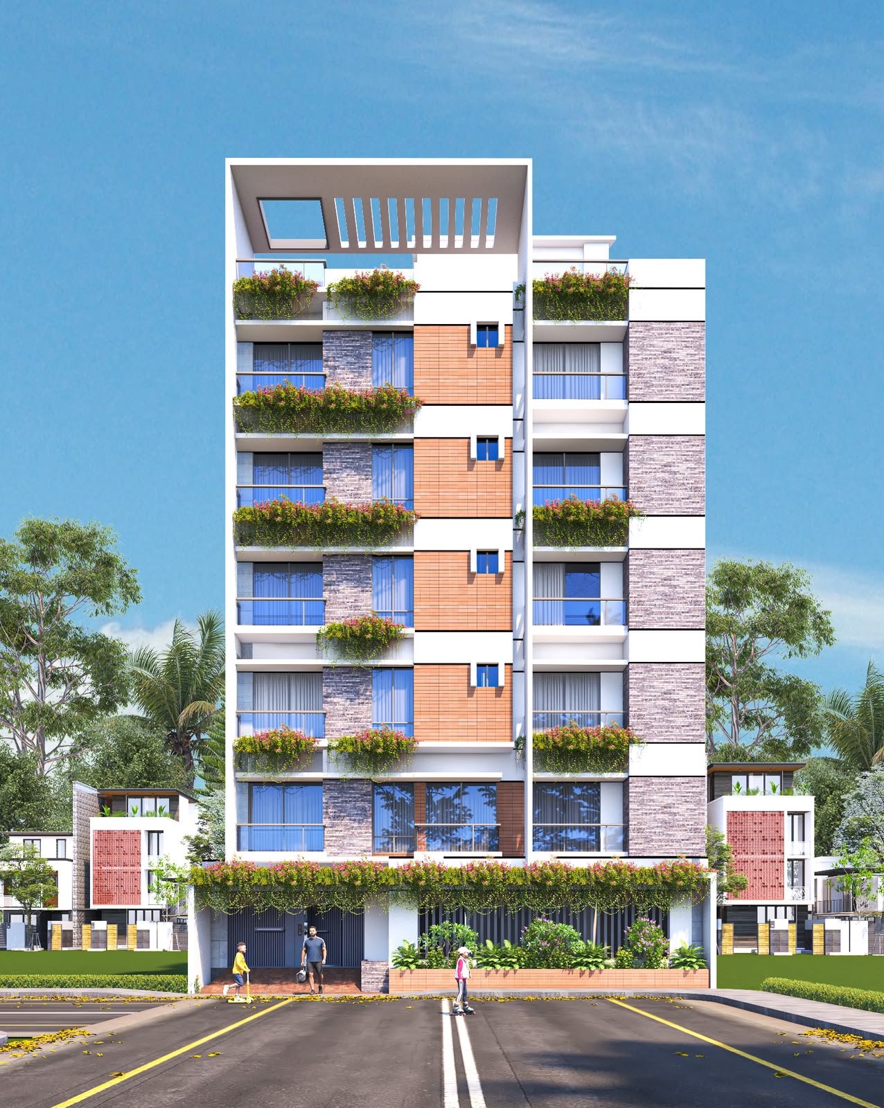Modern Residential Apartments, Shah Makhdum, Rajshahi